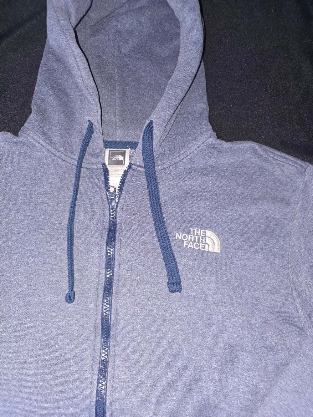 The North Face Blue Full-Zip Hooded Sweatshirt